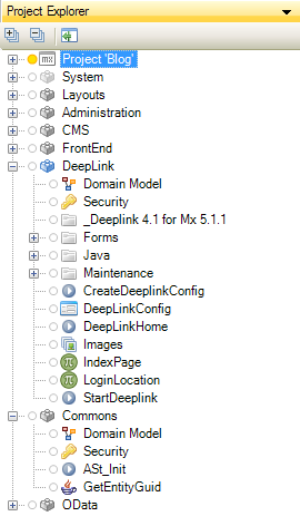 Deeplink module in Mendix project